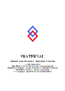 Fraternal Credit Irinjalakkuda annual report for download