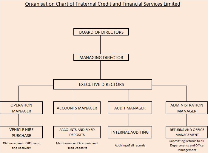 Fraternal Credit Irinjalakkuda company organization chart